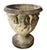 Vintage Neoclassical Cast Stone Garden Urn Planter With Lion Mascarons For Sale - Image 4 of 12