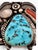Native American 1970s Navajo Style Sterling Silver Multi-Stone Cuff Bracelet With Turquoise, Coral & Mother of Pearl For Sale - Image 3 of 8