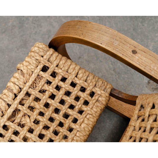 Textile Vintage Demonstration Chair from Audoux & Minet, 1950s For Sale - Image 7 of 9