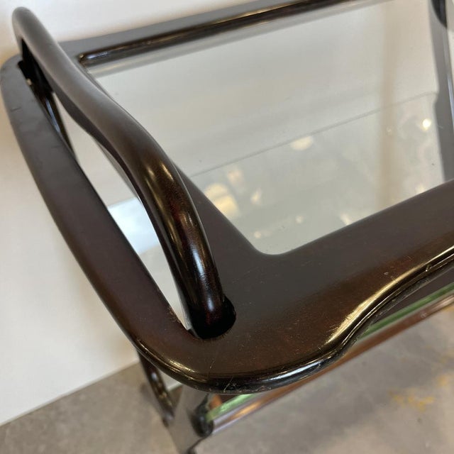 Mahogany Side Table & Magazine Holder, 1950s For Sale - Image 9 of 18