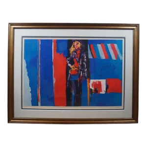 1976 Nicola Simbari Italian Serigraph Nanette Modern Woman Print