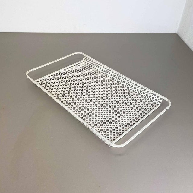 Modernist French Metal Rigituelle Tray from Mathieu Matégot, 1950s For Sale - Image 3 of 18