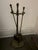Arts & Crafts Arts & Crafts Style Cast Iron Fireplace Ensemble With Andirons & Tools For Sale - Image 3 of 4