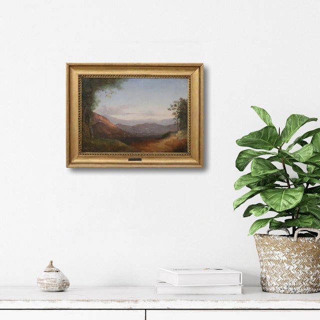 We are pleased to present this splendid 19th-century oil painting on canvas. This stunning panoramic landscape of Naples...