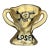 Vintage Skull Motif Ceramic Loser Trophy For Sale
