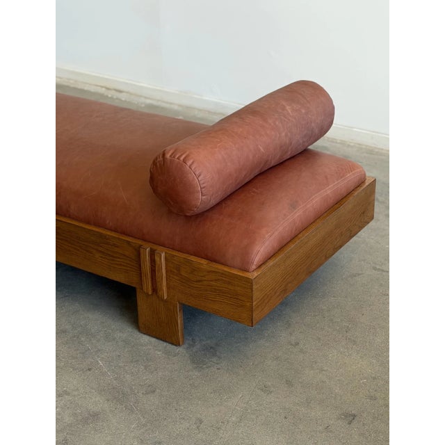 Madura Daybed in Sienna Leather For Sale - Image 12 of 18