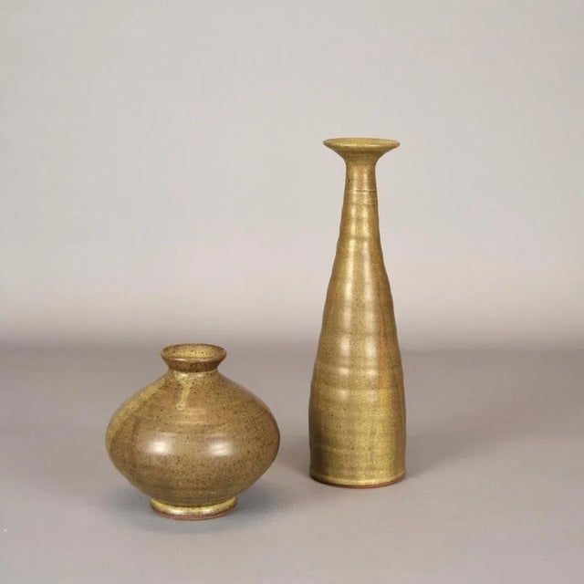 Ceramic Vases by Eva Strömberg for Upsala Ekeby, Set of 2 For Sale - Image 11 of 11