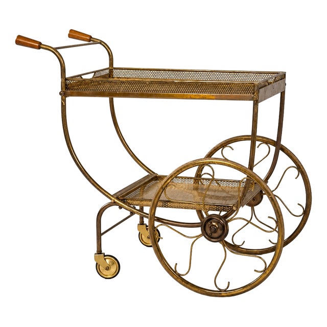 Mid-Century Bar Trolley from Firma Svenskt Tenn, Sweden, 1950s For Sale