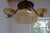Art Deco Danish Brass Chandelier with Marbled Opaline Shades, 1930s. For Sale - Image 16 of 18