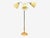 1950s Swedish Modern Birch, Brass, Silk Adjustable Floor Lamp For Sale In New York - Image 6 of 14