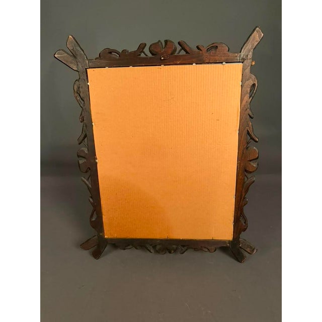 Wood Carved European Faux Bois Mirror With Cherry Motif, Circa 1900 For Sale - Image 7 of 13