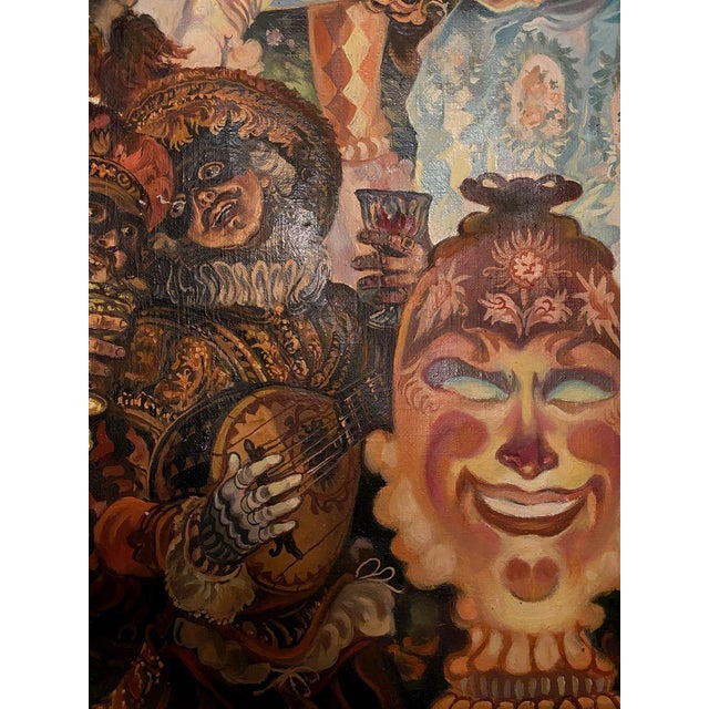 *** ABOUT THIS PAINTING *** * TITLE: ""18th century masquerade"" * ARTISTS: Alexander Arkadievich Litvinov * SIZE: 82.5x58...