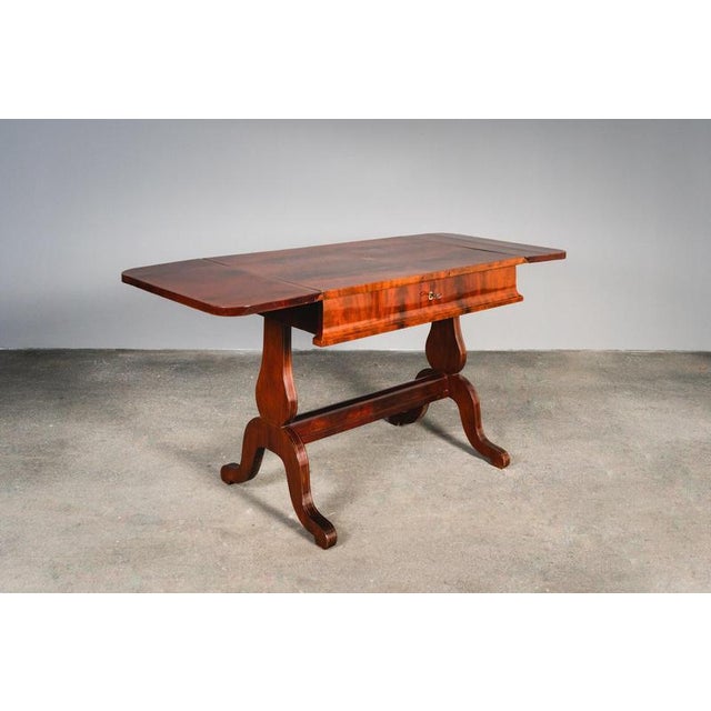 Biedermeier Mahogany Desk, Early 19th Century For Sale - Image 6 of 18