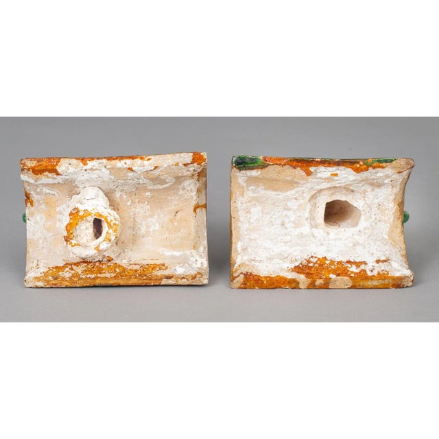 Gold Chinese Qing Guangxu Horse Roof Tiles - a Pair For Sale - Image 8 of 9