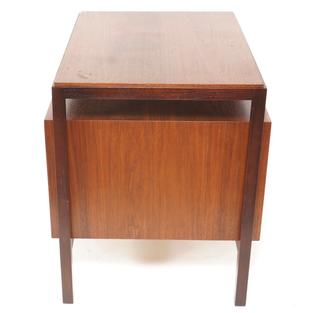 Mid-Century Modern Mid Century Modern Walnut Nightstand by John Stuart For Sale - Image 3 of 12