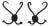 Wall Coat Racks from Thonet, Set of 2 For Sale