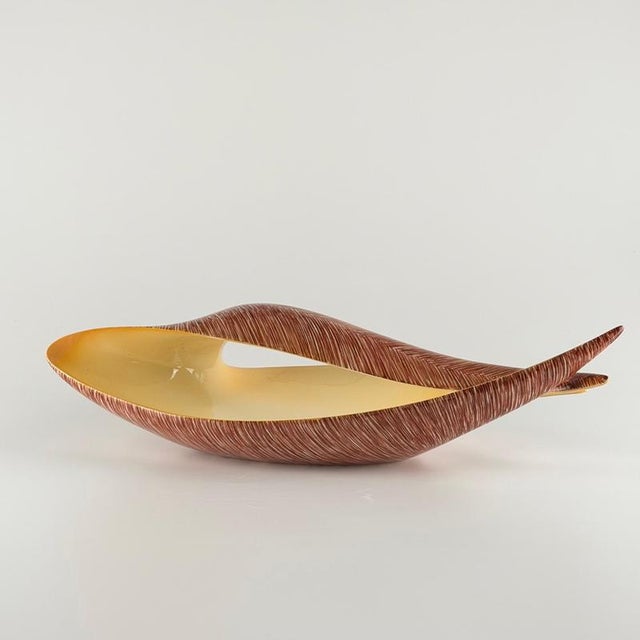 Glazed Ceramic Centerpiece, 1950s For Sale - Image 3 of 14