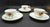 Art Nouveau 1930s Augarten Wein Hand Painted Porcelain Poppy Demitasse Cups & Saucers Set- 6 Pieces For Sale - Image 3 of 10