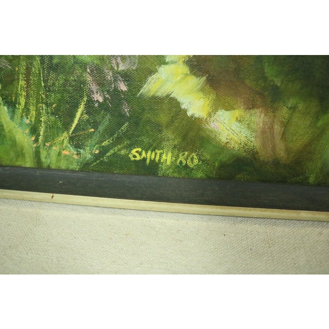 Railroad Theme Painting, Mid 20th Century For Sale - Image 4 of 6