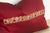 Textile Rasa Red Pair of Zardozi Pillows For Sale - Image 7 of 8