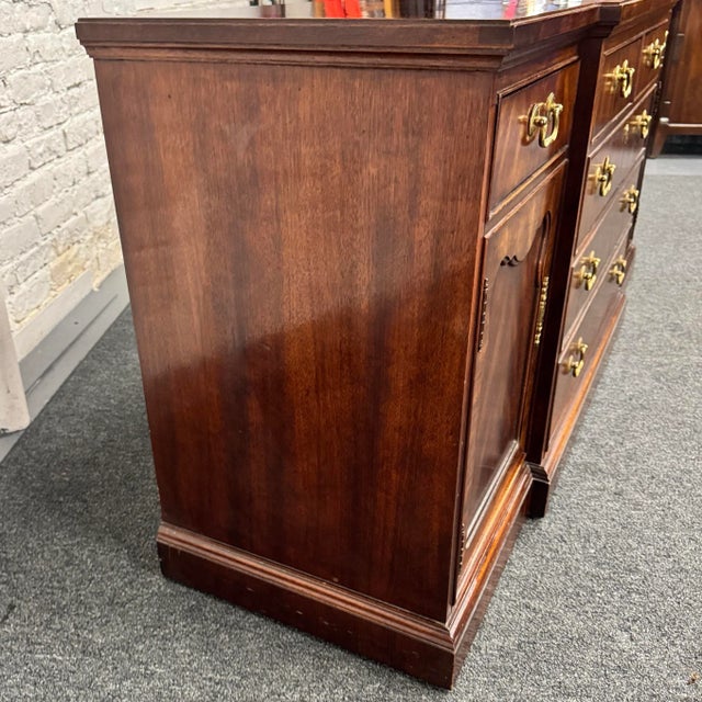 Thomasville Mahogany Collection Chippendale Style Long Dresser For Sale - Image 13 of 15