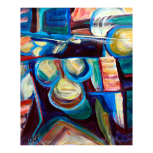 Artists Studio Abstract by Doris Warner
