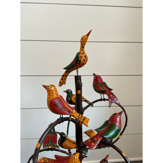 American Folk Art Bird Tree For Sale - Image 3 of 8