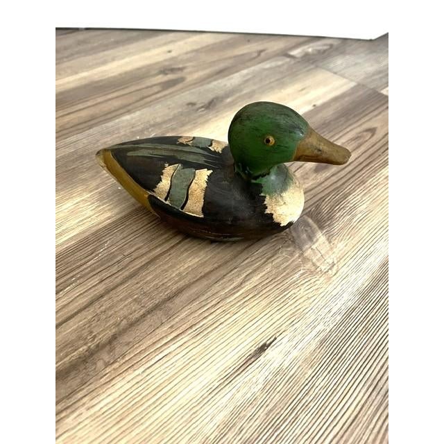 Vintage Wood Duck Decoy Lint Brush For Sale In New York - Image 6 of 9