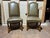 Wood Vintage Minton Spidell Dauphine French Style High Back Olive Leather Dining Chairs. Set of 8 For Sale - Image 7 of 18
