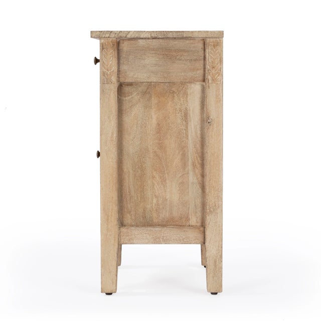 Wood Switra 1 Door 1 Drawer Accent Table, Light Brown For Sale - Image 7 of 10