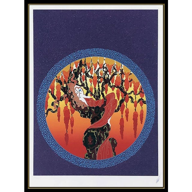 Message us to inquire about custom framing options! (Included for free with every purchase) Erte Highly Embossed Color...