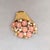 Napier Vintage 1980s Signed Napier Pink Rhinestone Flowers & Faux-Pearls in a Basket Brooch For Sale - Image 4 of 7