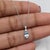 Lovely Aquamarine Pendant W Earth Mined Diamonds in Solid 14k Gold Oval 6x4mm For Sale - Image 4 of 4