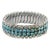 Turquoise 1940s Expandable Rhinestone Bracelet For Sale - Image 8 of 8