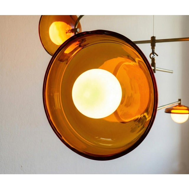 Metal Glass Pendant 032 by Naama Hofman For Sale - Image 7 of 10