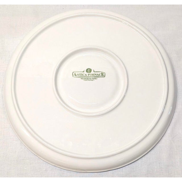 1990s Vintage "Beach Themed" Antica Fornace Ceramiche Da Tavola Divided Ceramic Serving Platter For Sale - Image 5 of 7