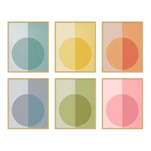 Modern Forevers by Stephanie Henderson in Gold Frame, Medium Art Prints, Set of 6 For Sale - Image 9 of 9