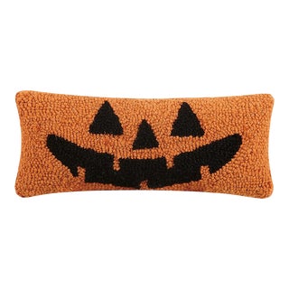Jack-O-Lantern Hook Pillow 12" x 5" For Sale
