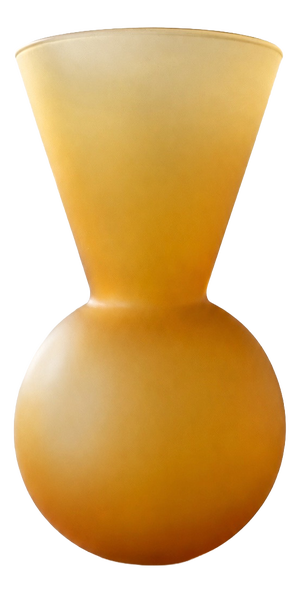 Vintage Vase in Orange Glass Paste, 1973