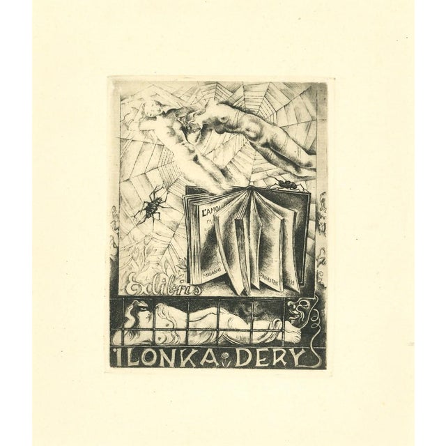 "Ex Libris" is an Etching, Ex Libris, on ivory-colorated paper by Michel Fingesten . In excellent conditions: As good as...