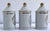 This is an amazing set of three apothecary jars with gold gilding and Japanese and English identifiers. They each measure...