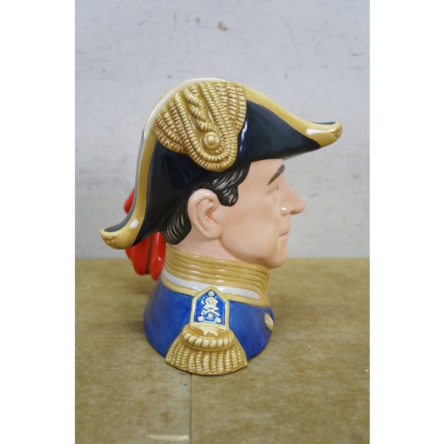 Royal Doulton Royal Doulton English Traditional Wwi Naval Commander Admiral John Jellicoe Toby Character Jug For Sale - Image 4 of 13