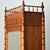 Brown French 19th Century Faux Bamboo Pine Mirror Door Armoire For Sale - Image 8 of 12
