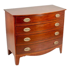 Late American Federal Bowfront Chest of Drawers