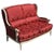 Antique Louis XVI French Damask Canape Two-Seater Settee, 1900s For Sale - Image 3 of 18