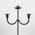 Hand Forged Iron Floor Candelabra 49″ (124cm) Antique Copper or Gold Patina 3-Arm Twist Stem Candle Holder Rustic Decor For Sale - Image 6 of 11