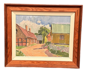 Henry Mayne, Skånemotiv, 1960s, Oil on Panel