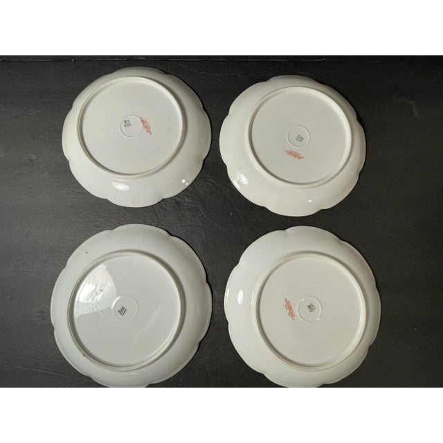 Ceramic Antique Limoges Plates - Set of 12 - Floral Gilt For Sale - Image 7 of 12