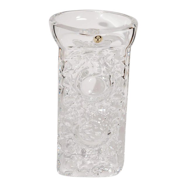1970s Mid-Century Crystal Vase by Peill & Putzler For Sale