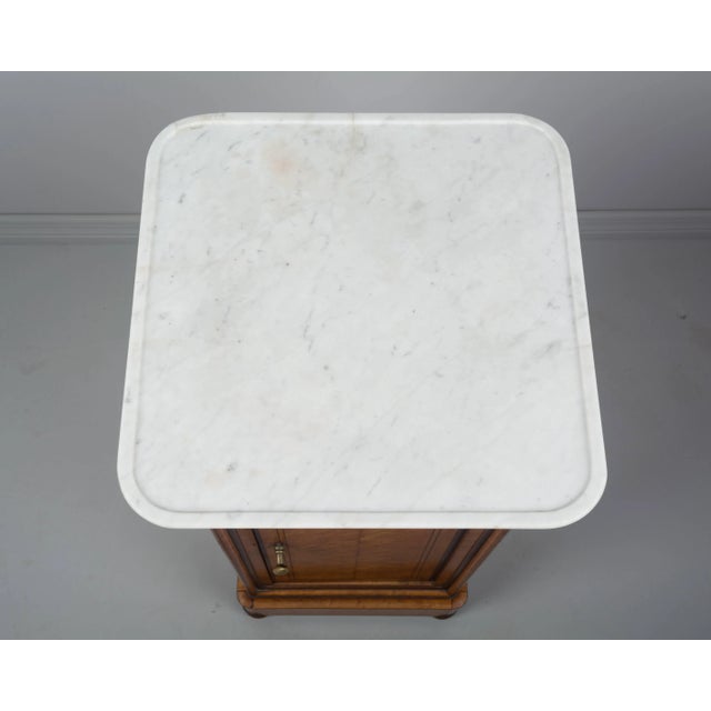 19th Century French Charles X Period Side Table or Nightstand For Sale - Image 9 of 11